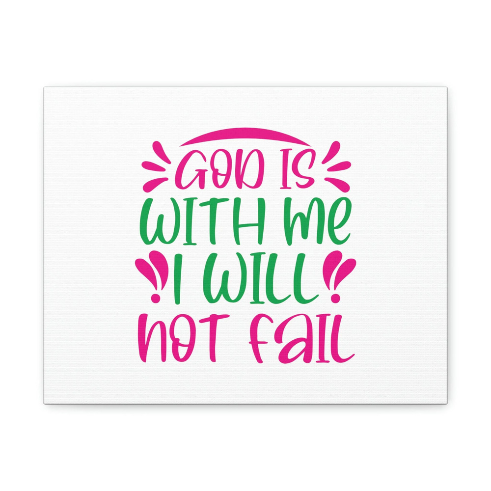 Scripture Walls Psalm 46:5 God Is With Me Pink Green Christian Wall Art Bible